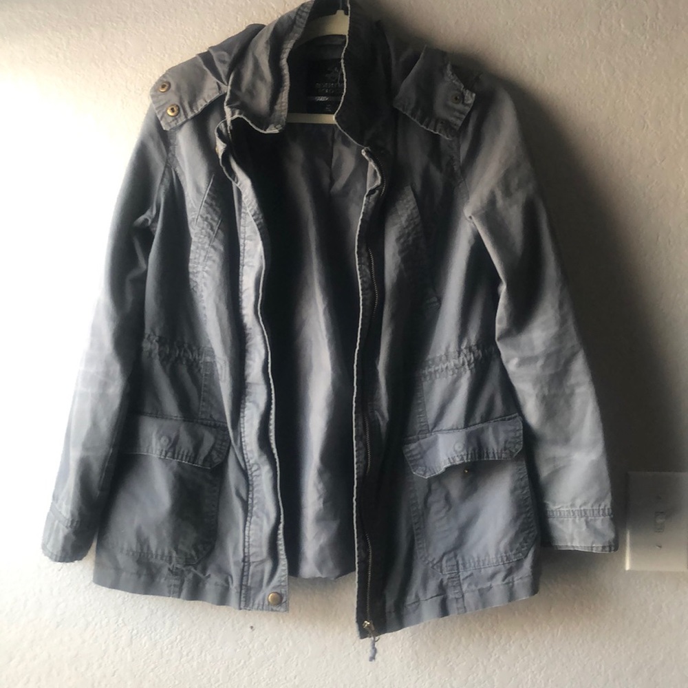 Casual Utility Jacket Army Green
